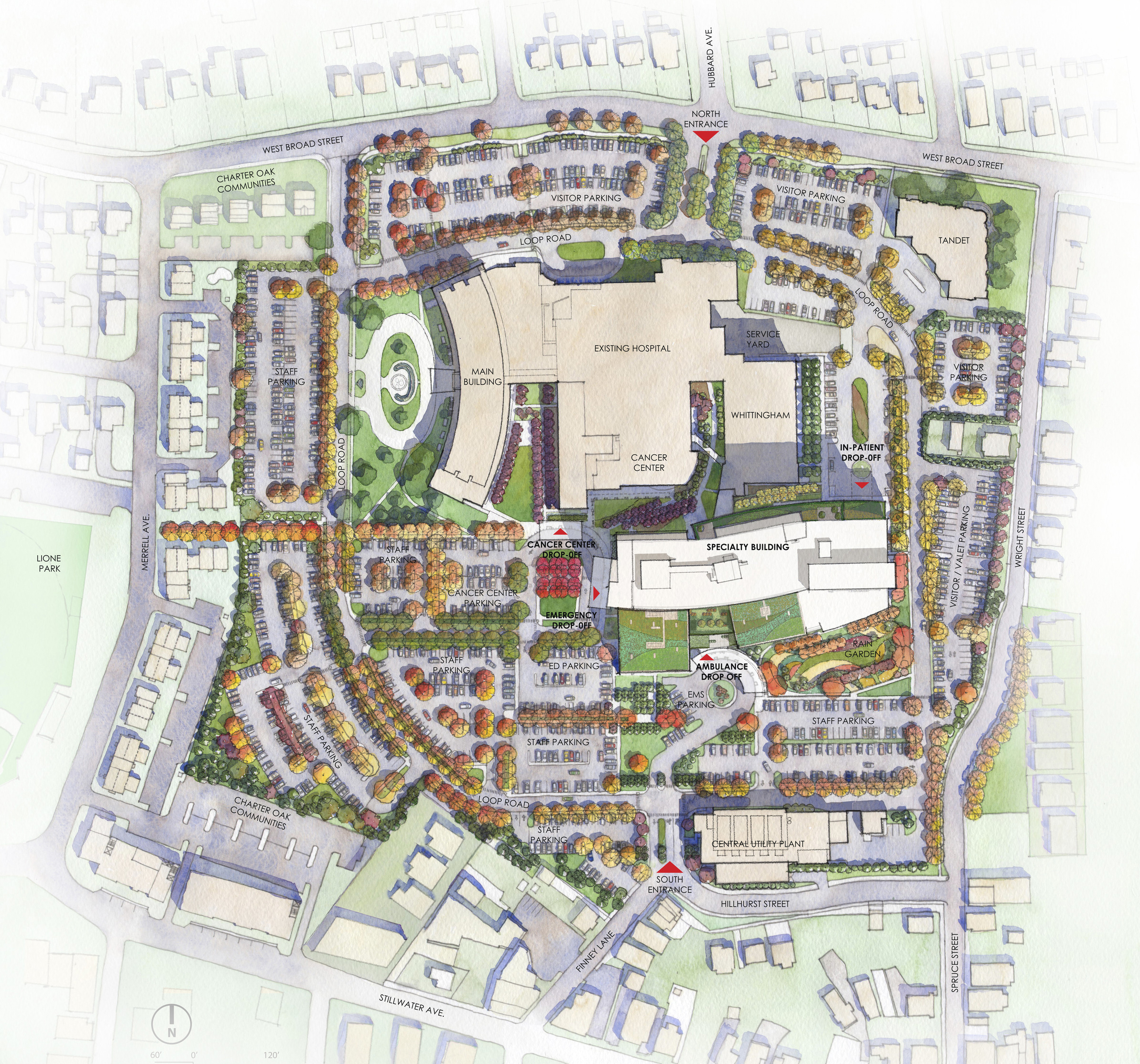 Stamford Hospital site plan