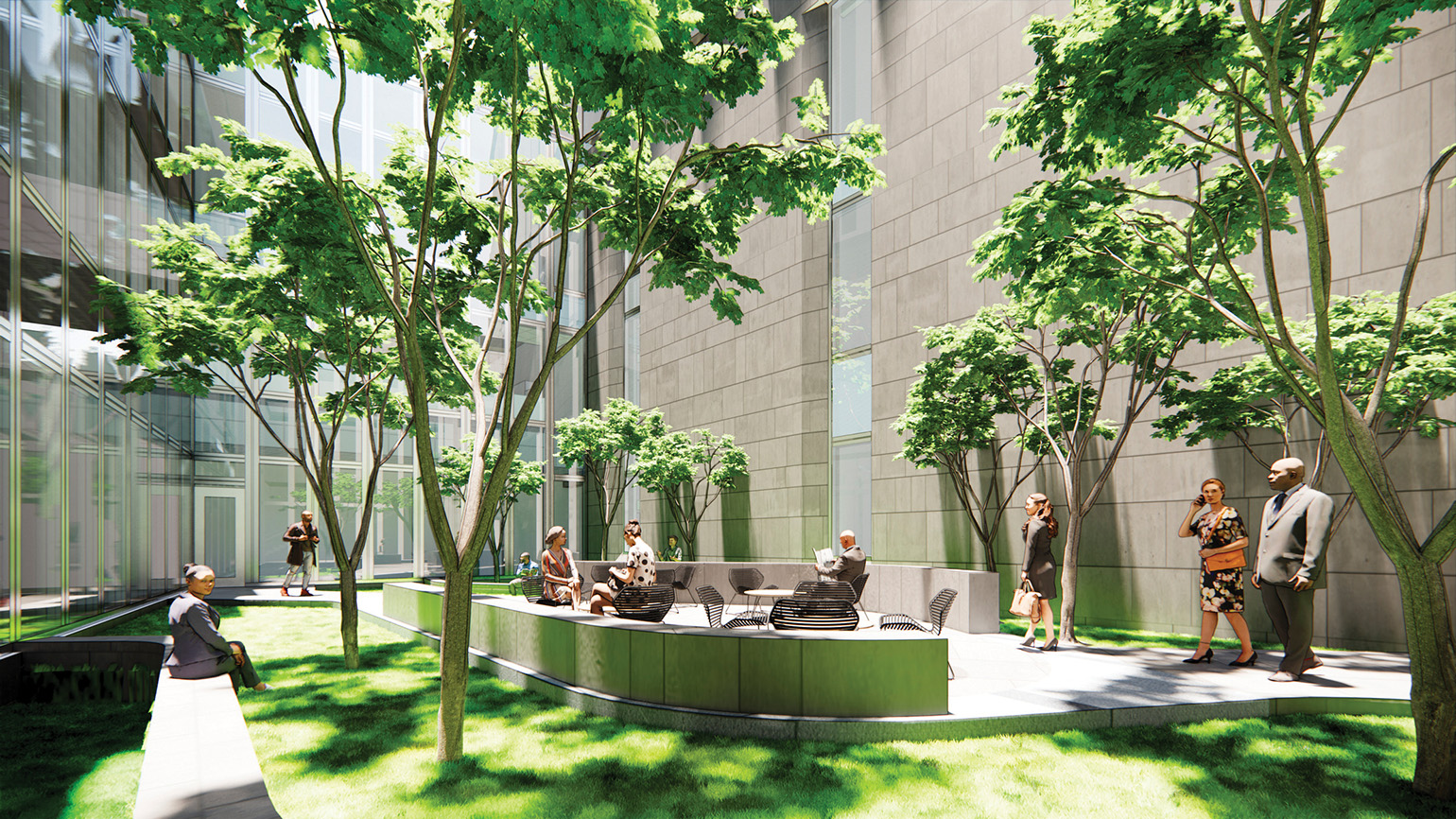 Interior courtyard