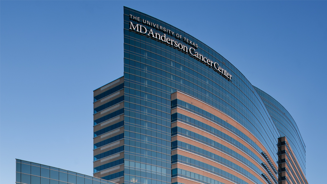 MD Anderson Cancer Center exterior detail