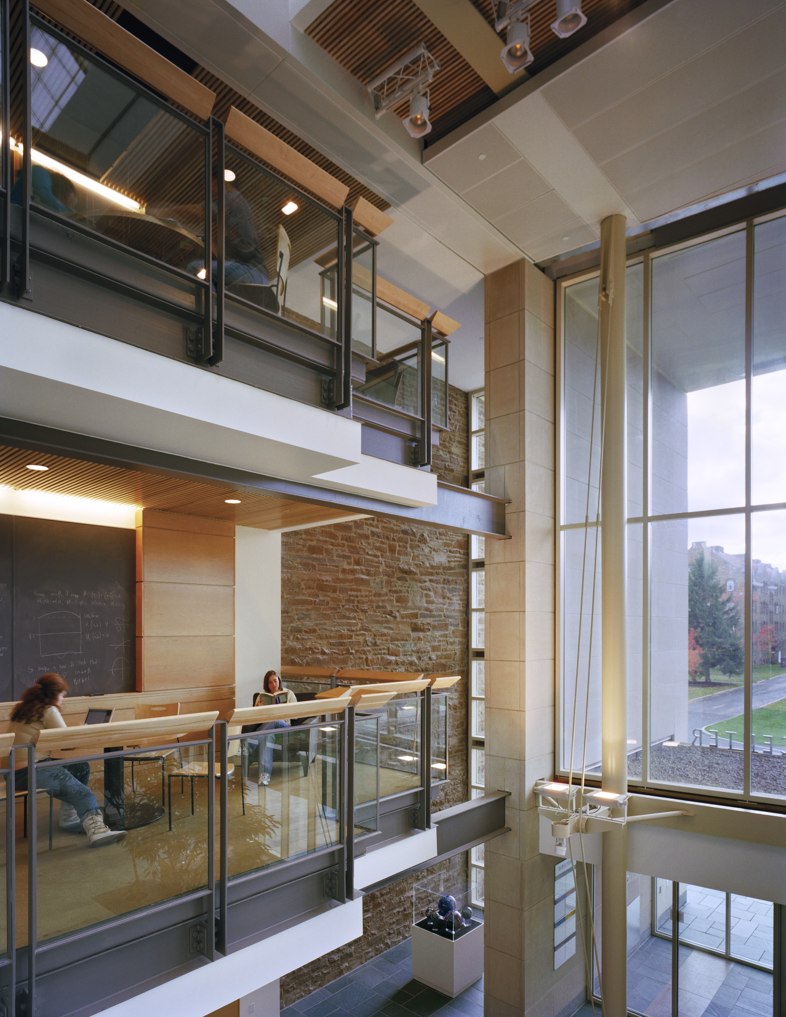 balcony overlooking the atrium