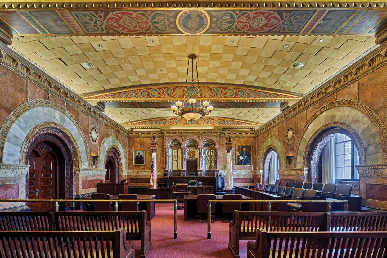 Levin Courthouse courtroom
