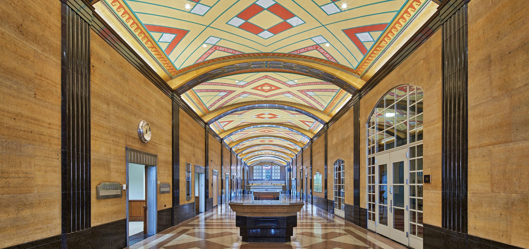 Levin Courthouse corridor