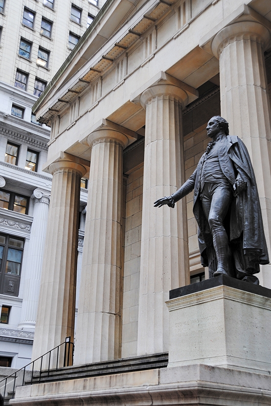 Statue of George Washington at Federal Hall