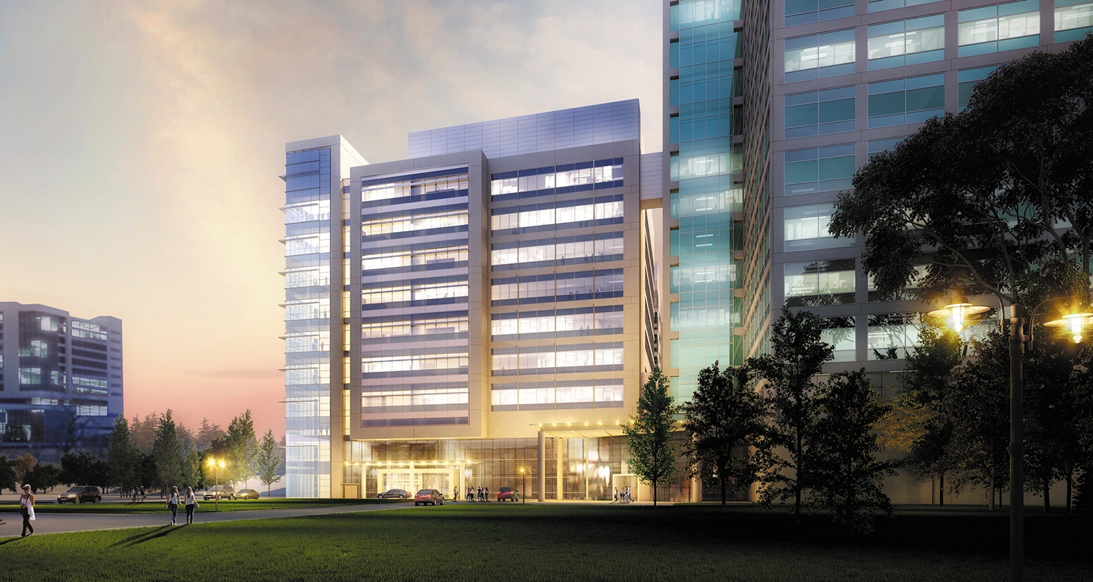 Exterior rendering of brain institute