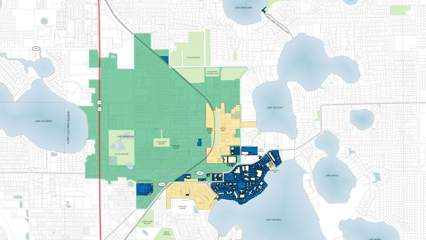 detail of campus master plan illustration
