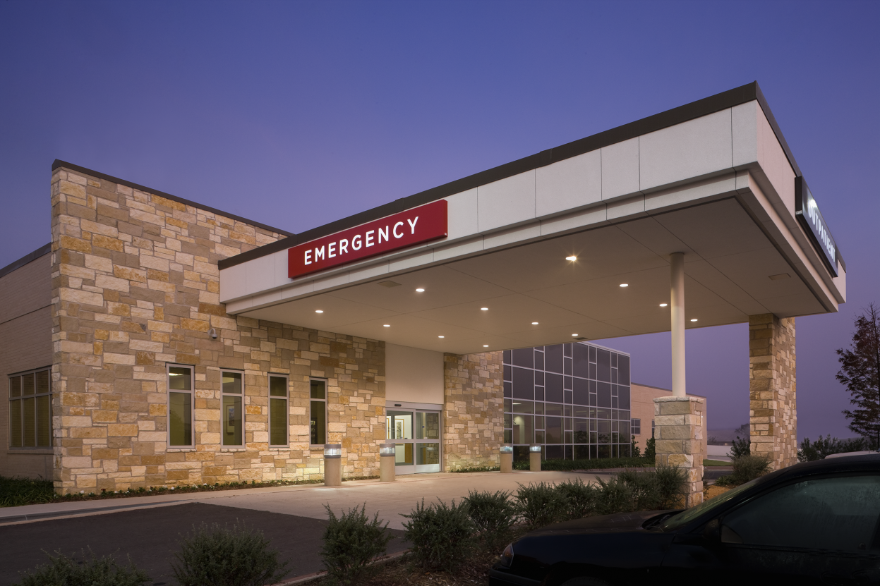 Entrance to Emergency Department at Hopkins County Memorial Hospital