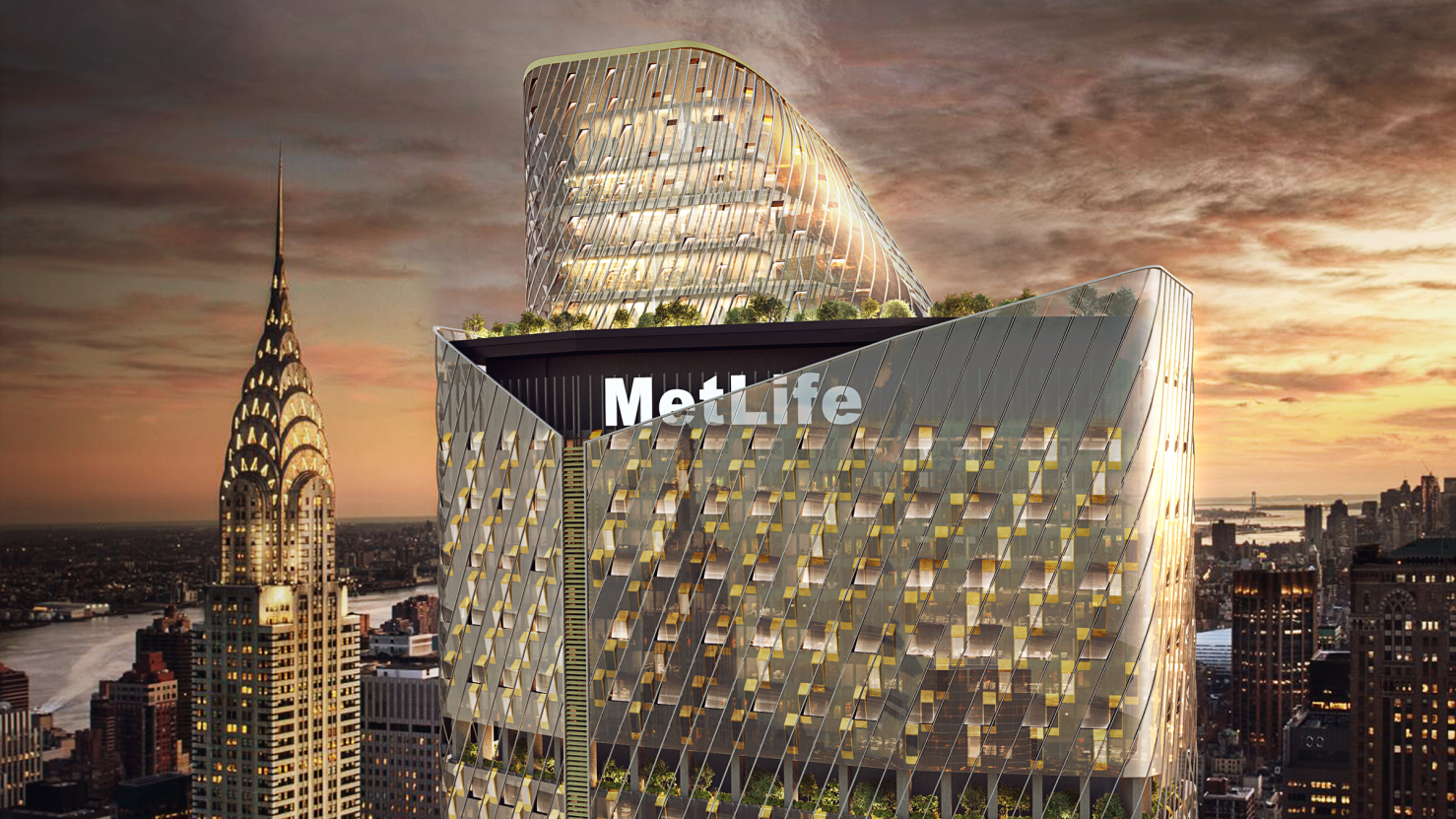 Exterior facade of MetLife Building