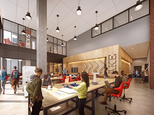 interior rendering of seattle university center for science and innovation