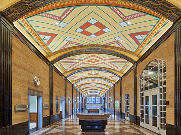 interior view of Theodore Levin U.S. Courthouse