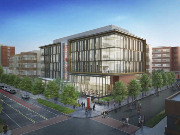 seattle university center for science and innovation exterior rendering