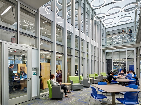 Interior image of STEM complex at TCNJ