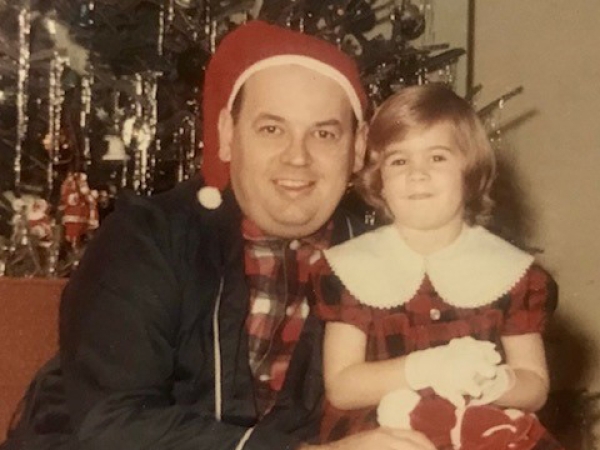 Mary with her father