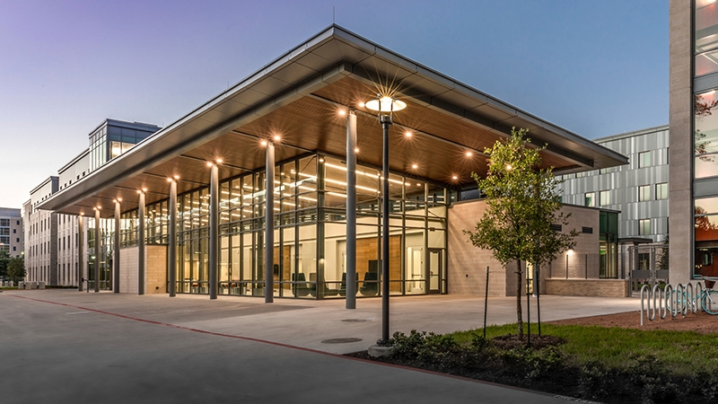 exterior photo of The Quad at The University of Houston