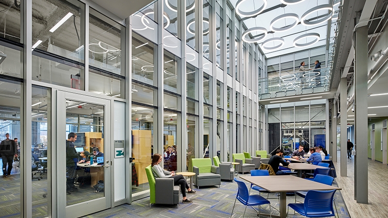 Interior image of STEM complex at TCNJ