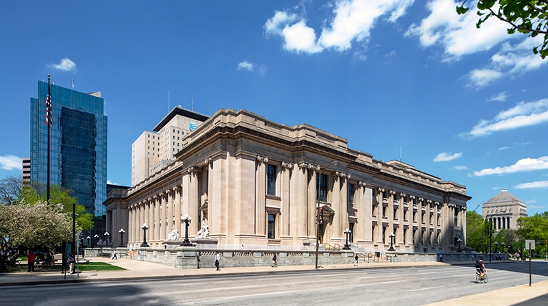 exterior of birch bayh federal us courthouse