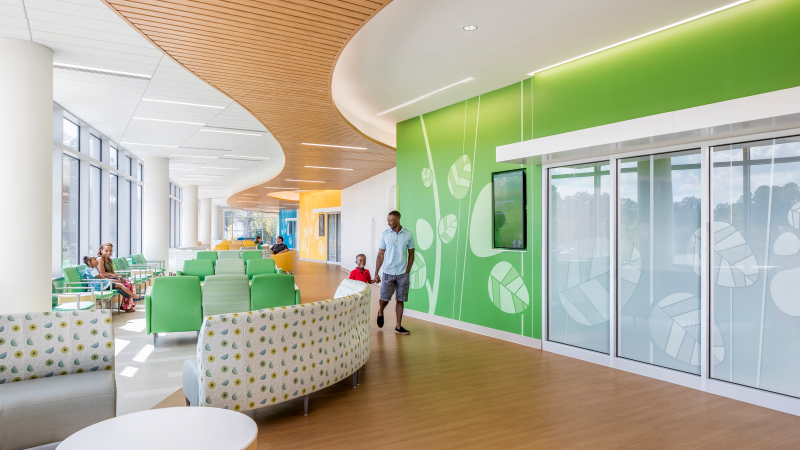 interior image showcasing the flooring of the center for advanced pediatrics