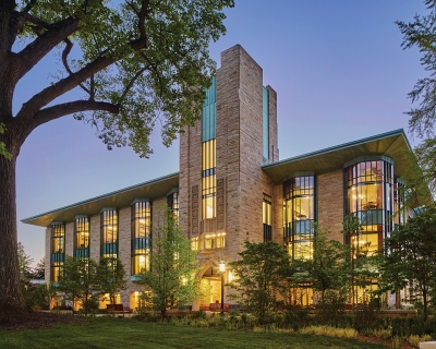 Exterior at dusk