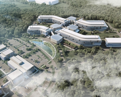 aerial view of campus