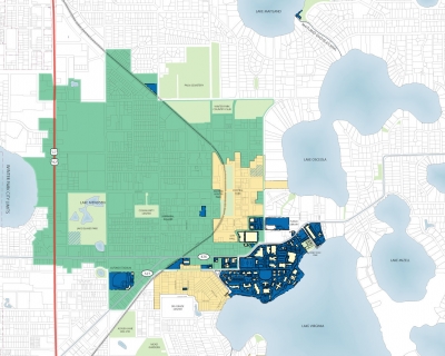detail of campus master plan illustration