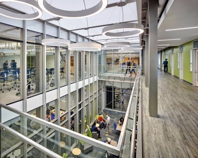 corridor overlooking public space