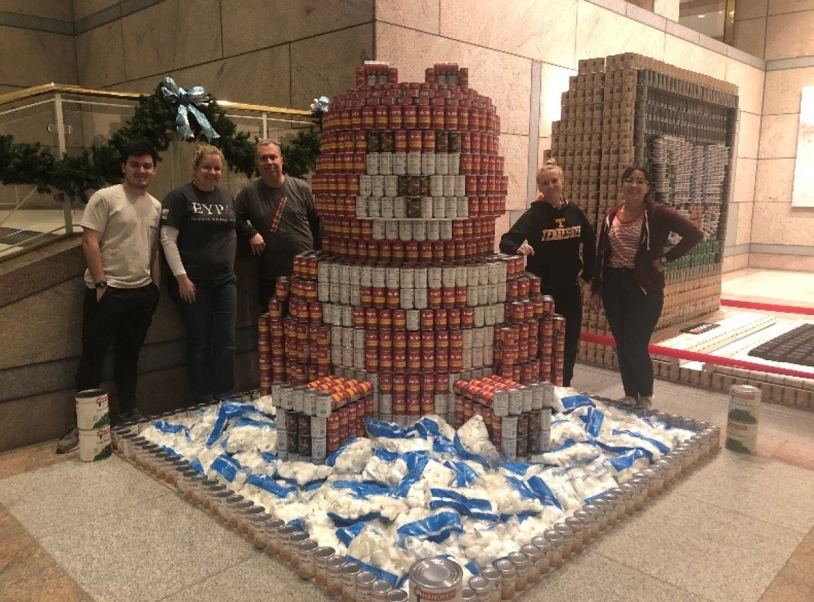 EYP DC team participating in Canstruction 